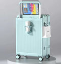 20 Inch Multifunction USB Charging Trolley Case Womens Luggage Travel Bag